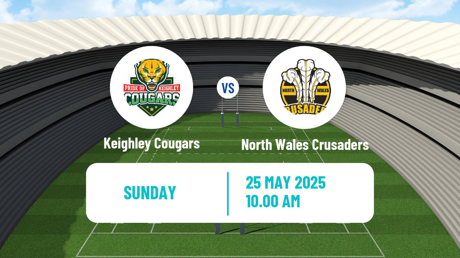 Rugby league English League 1 Rugby League Keighley Cougars - North Wales Crusaders