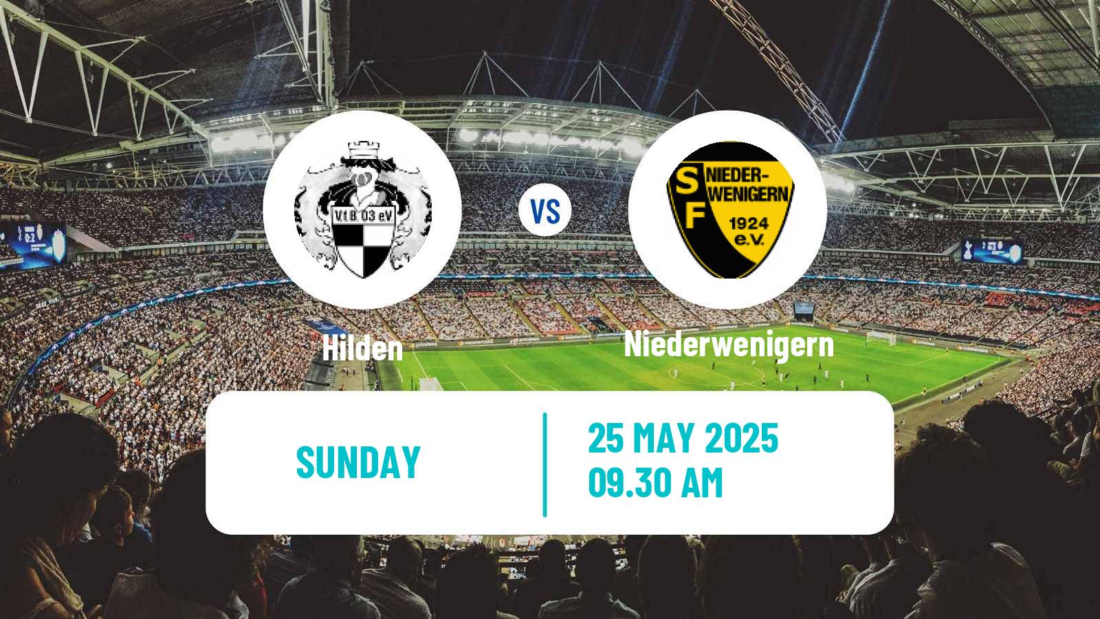 Soccer German Oberliga Niederrhein Hilden - Niederwenigern