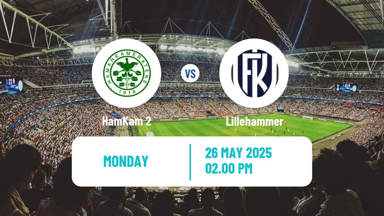 Football Norwegian Division 3 - Group 3 HamKam 2 - Lillehammer