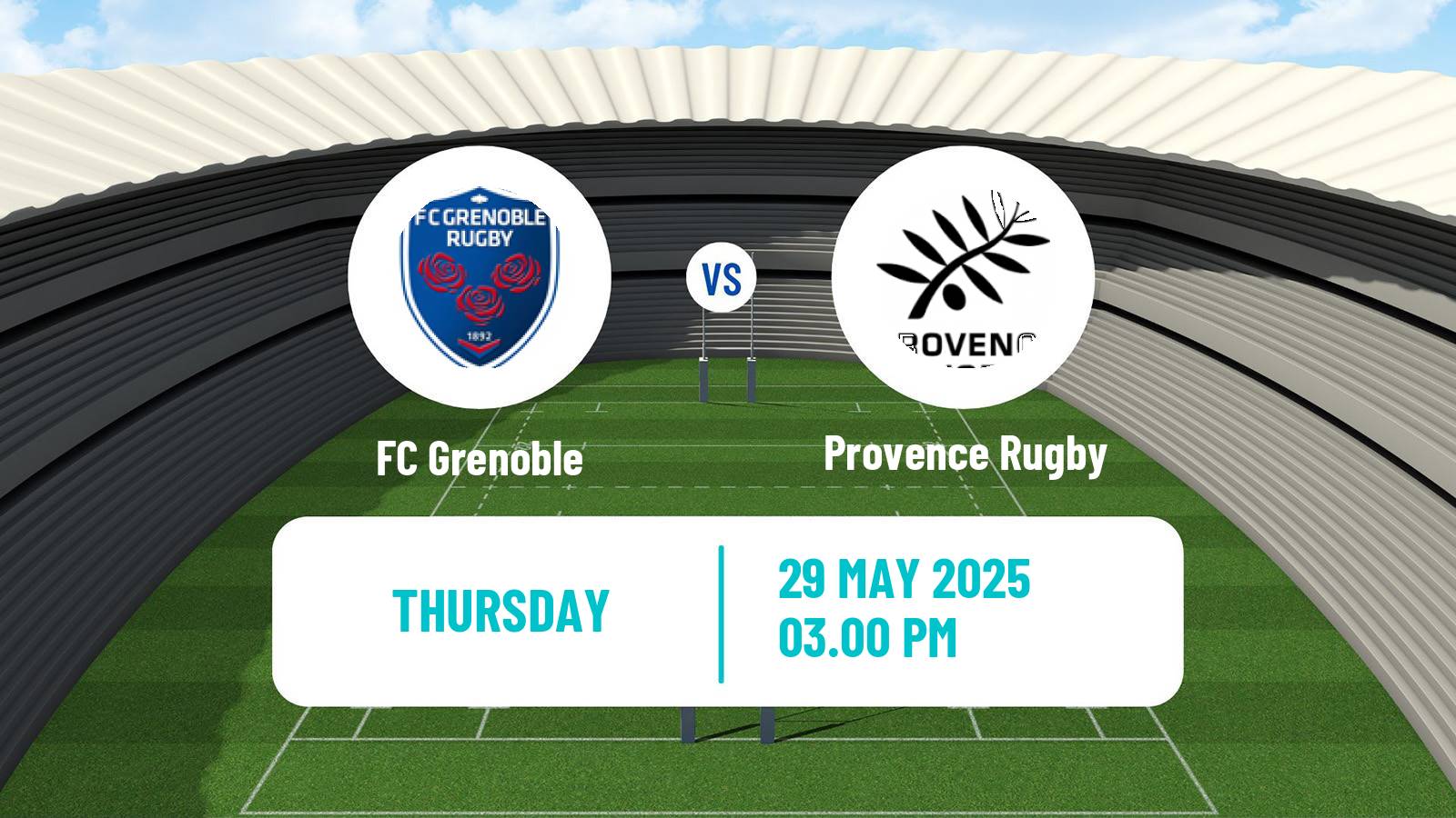 Rugby union French Pro D2 FC Grenoble - Provence Rugby
