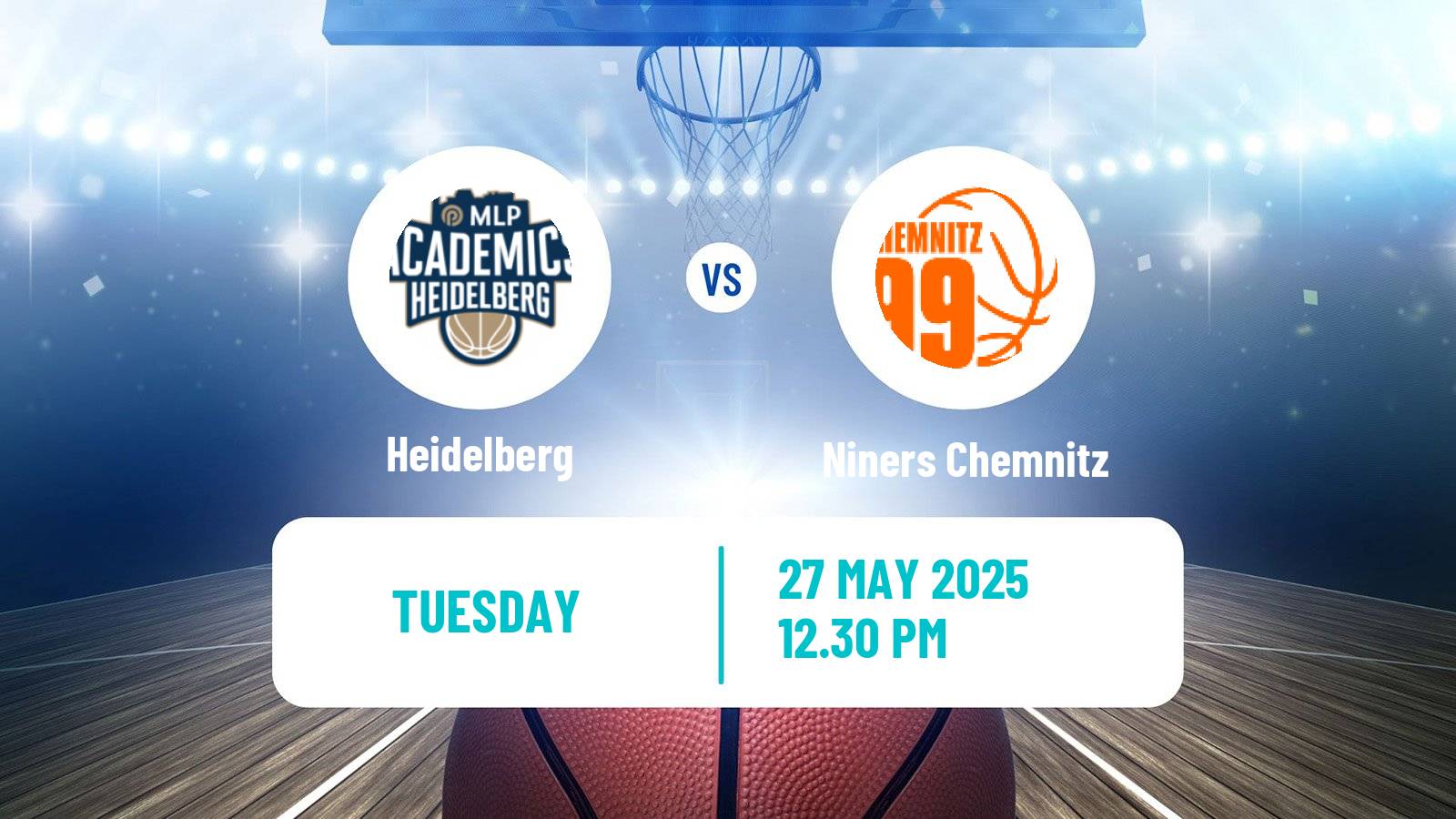 Basketball German BBL Heidelberg - Niners Chemnitz