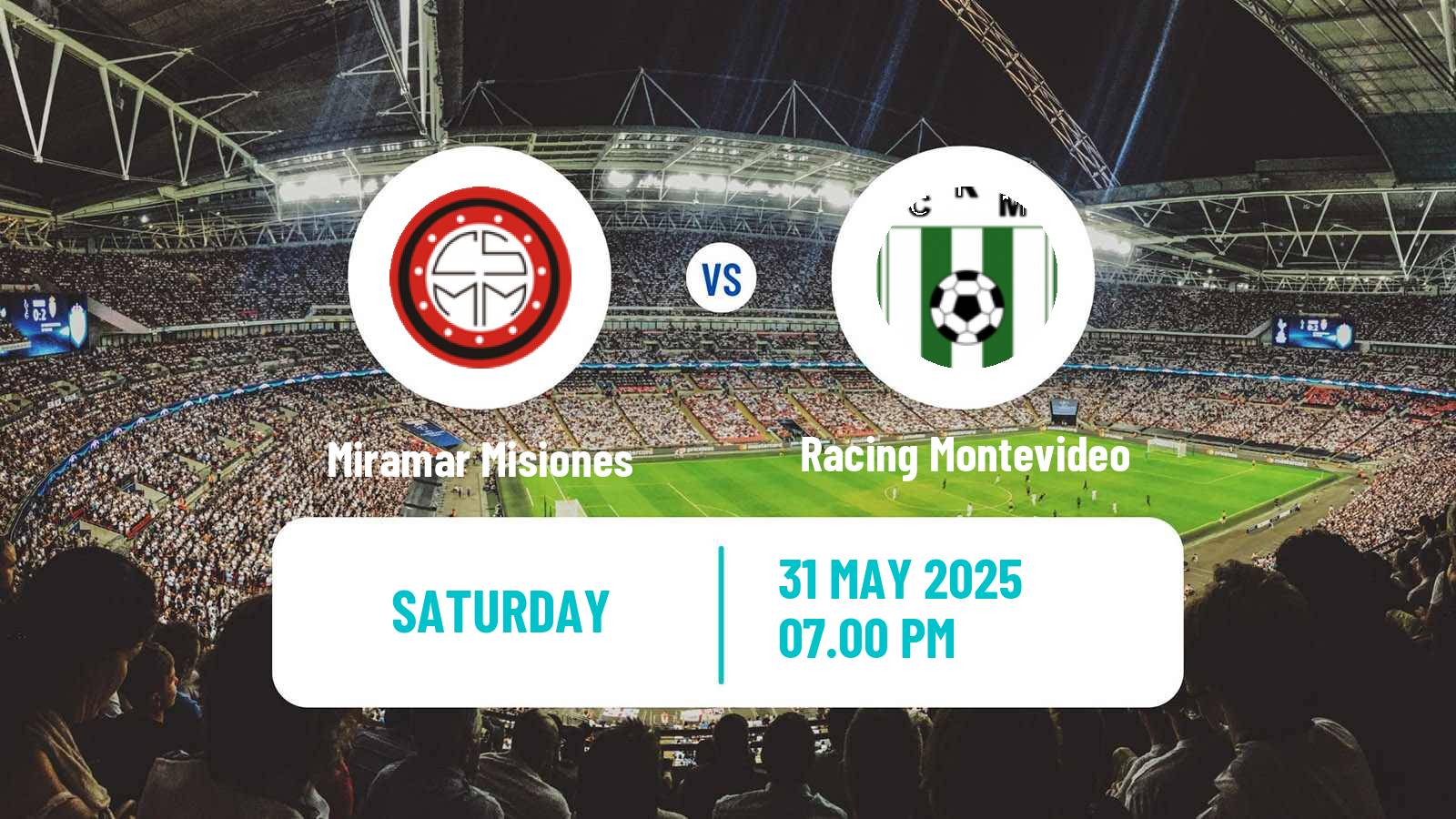 Soccer Uruguayan Primera Division Miramar Misiones - Racing Montevideo