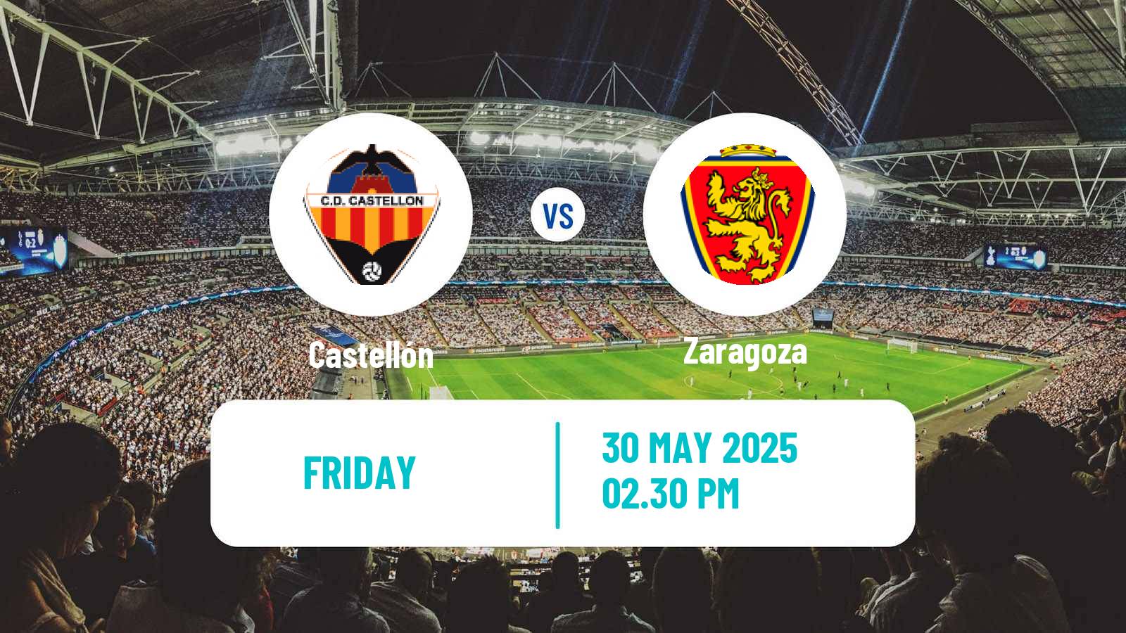 Soccer Spanish LaLiga2 Castellón - Zaragoza