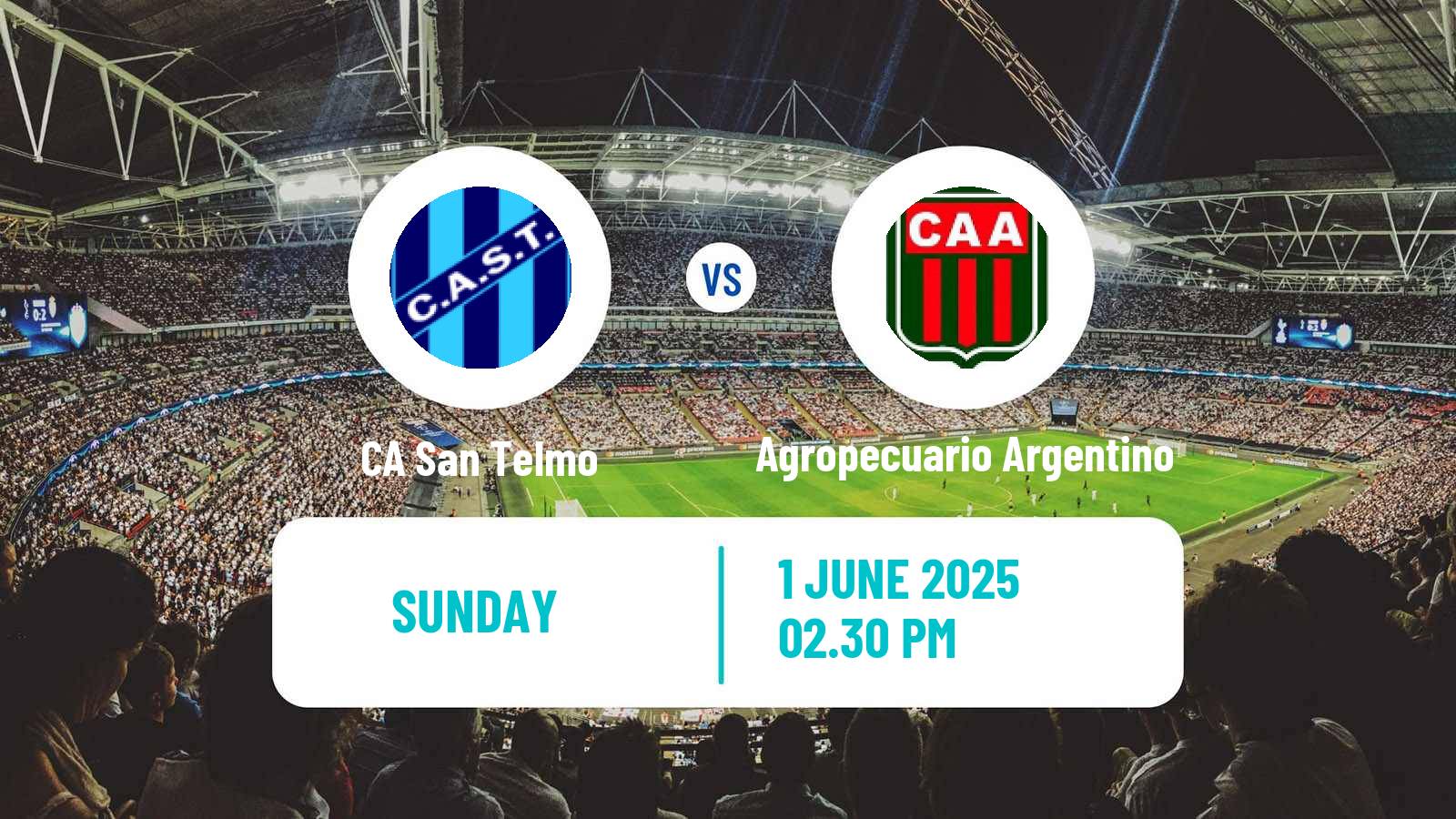 Football Argentinian Primera Nacional San Telmo - Agropecuario Argentino