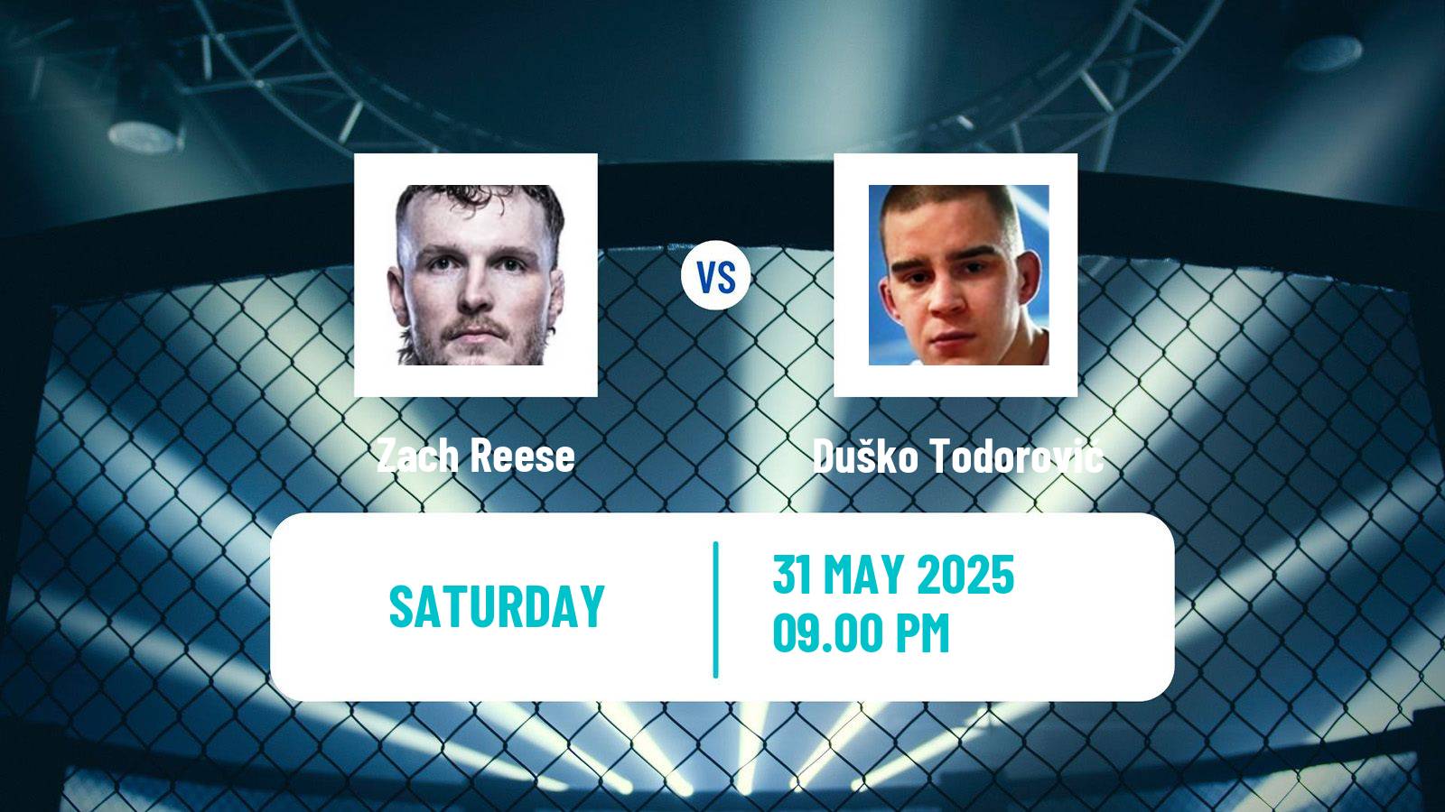 MMA Middleweight UFC Men Zach Reese - Duško Todorović