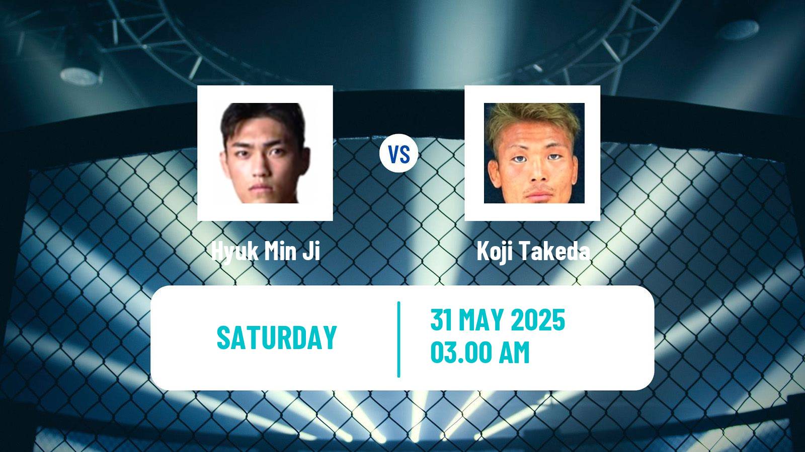 MMA Featherweight Rizin Men Hyuk Min Ji - Koji Takeda