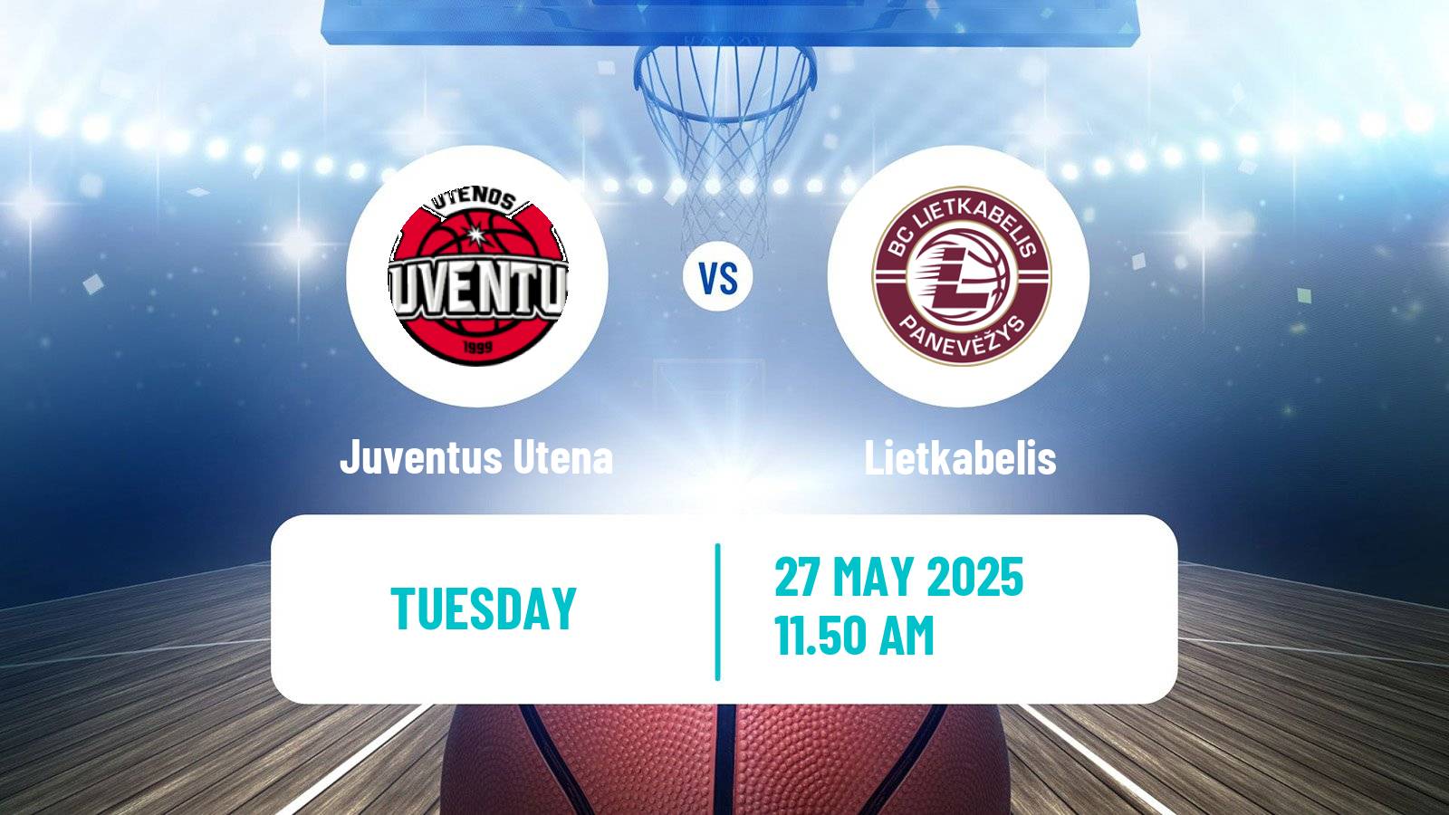 Basketball Lietuvos Krepsinio Lyga Juventus Utena - Lietkabelis
