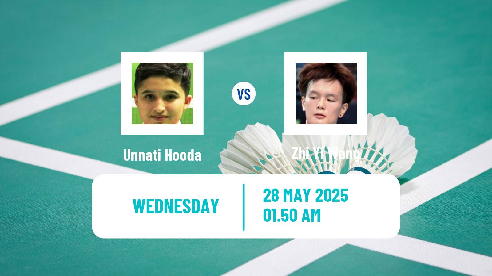 Badminton BWF World Tour Singapore Open Women Unnati Hooda - Zhi Yi Wang
