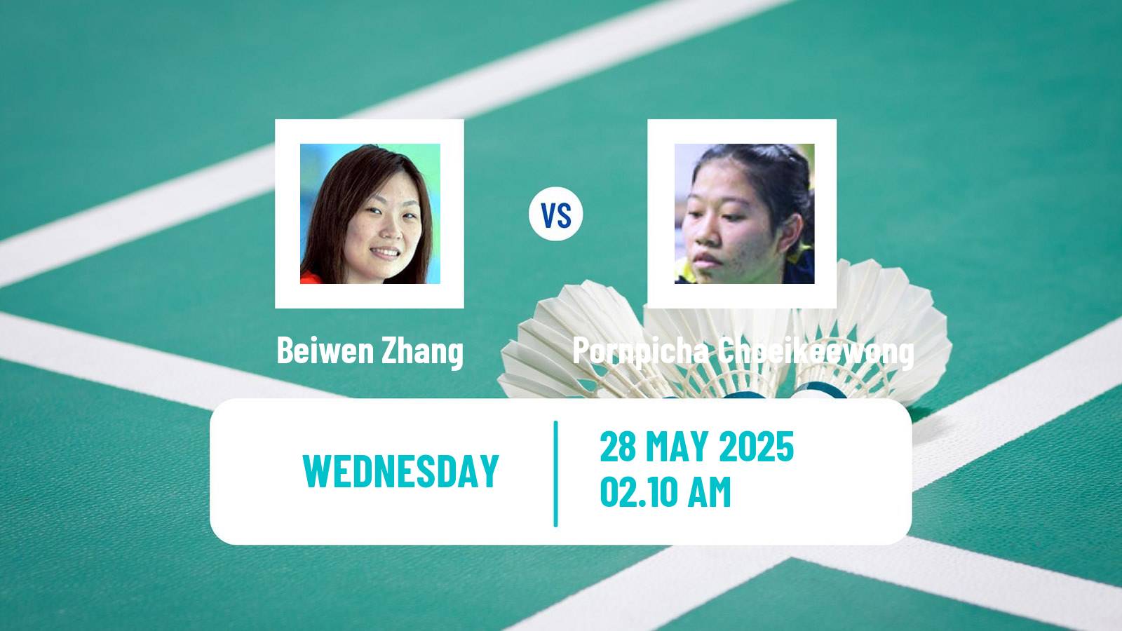 Badminton BWF World Tour Singapore Open Women Beiwen Zhang - Pornpicha Choeikeewong
