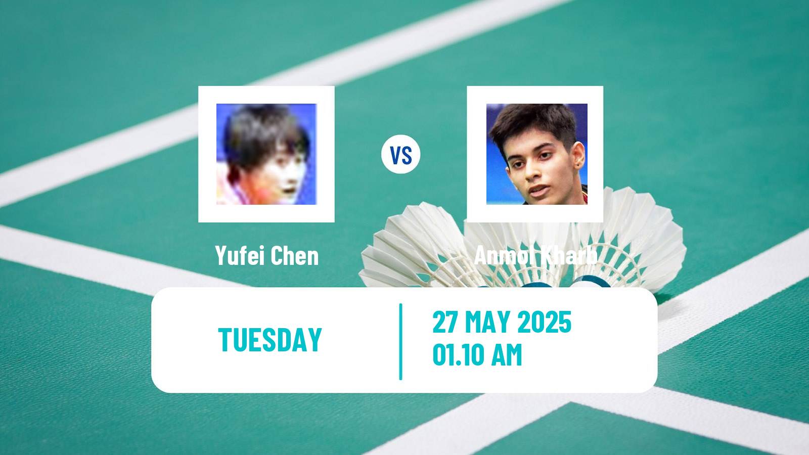 Badminton BWF World Tour Singapore Open Women Yufei Chen - Anmol Kharb