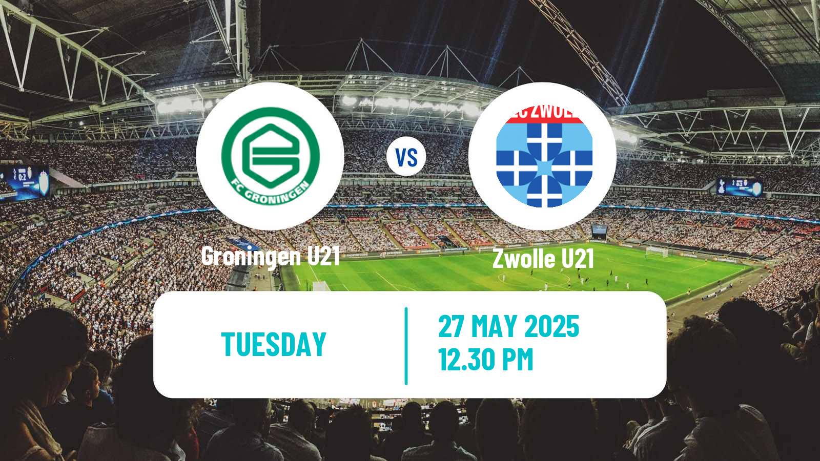 Soccer Dutch Divisie 1 U21 Groningen U21 - Zwolle U21
