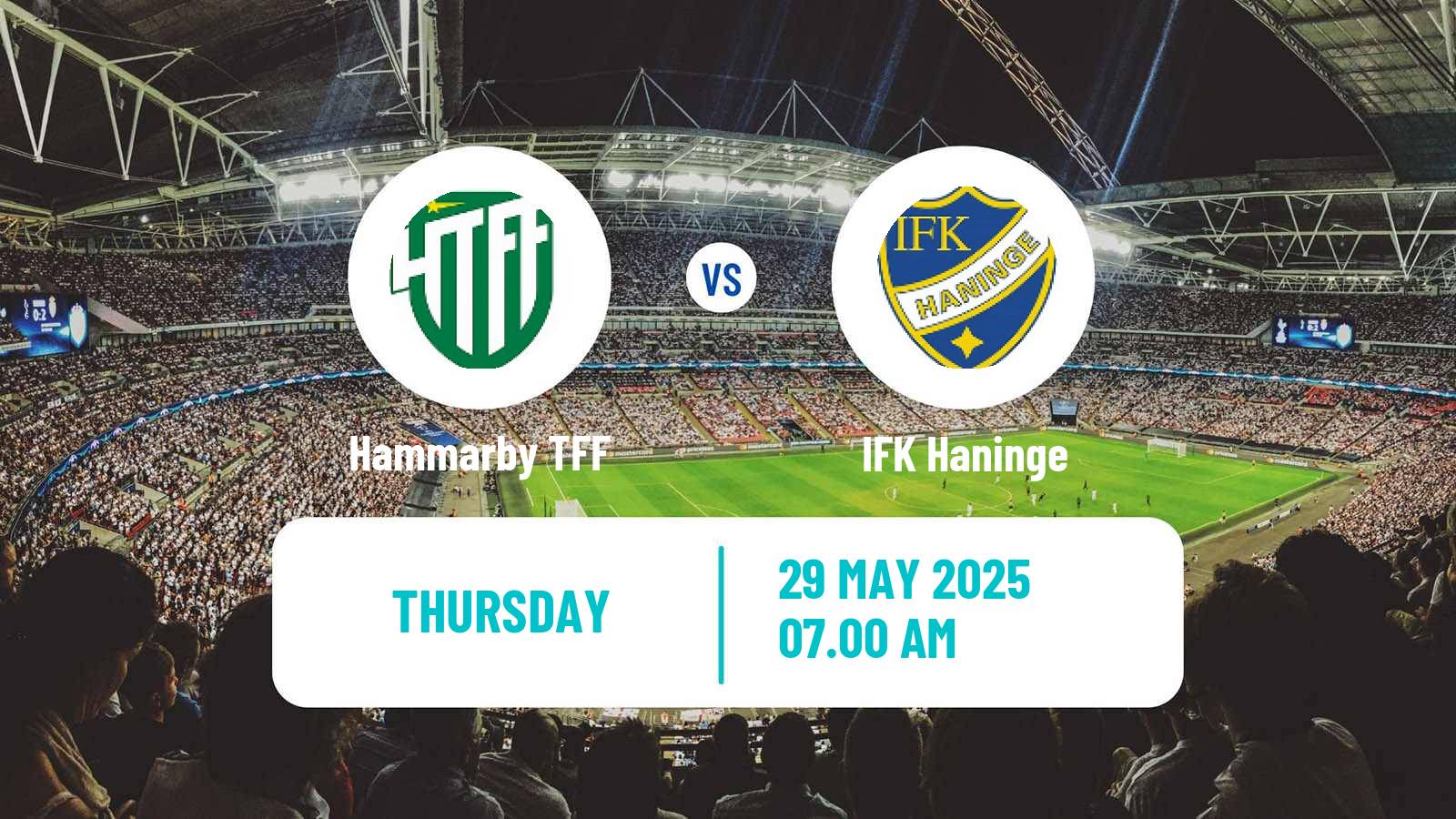 Soccer Swedish Division 1 Norra Hammarby TFF - Haninge
