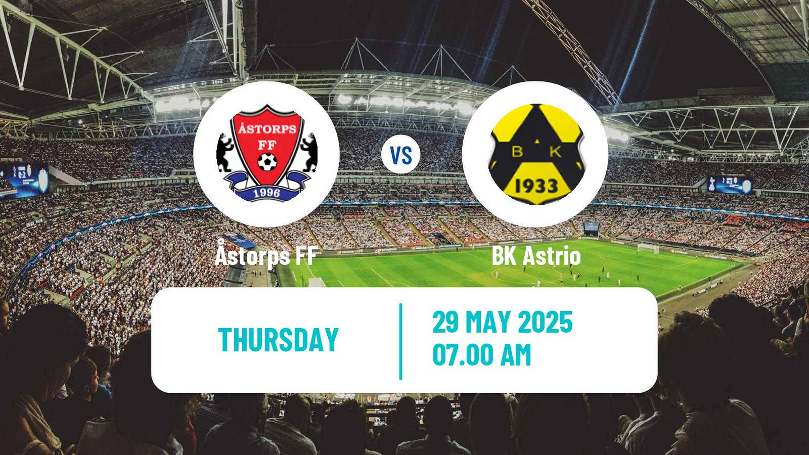 Soccer Swedish Division 2 - Västra Götaland Åstorps - Astrio