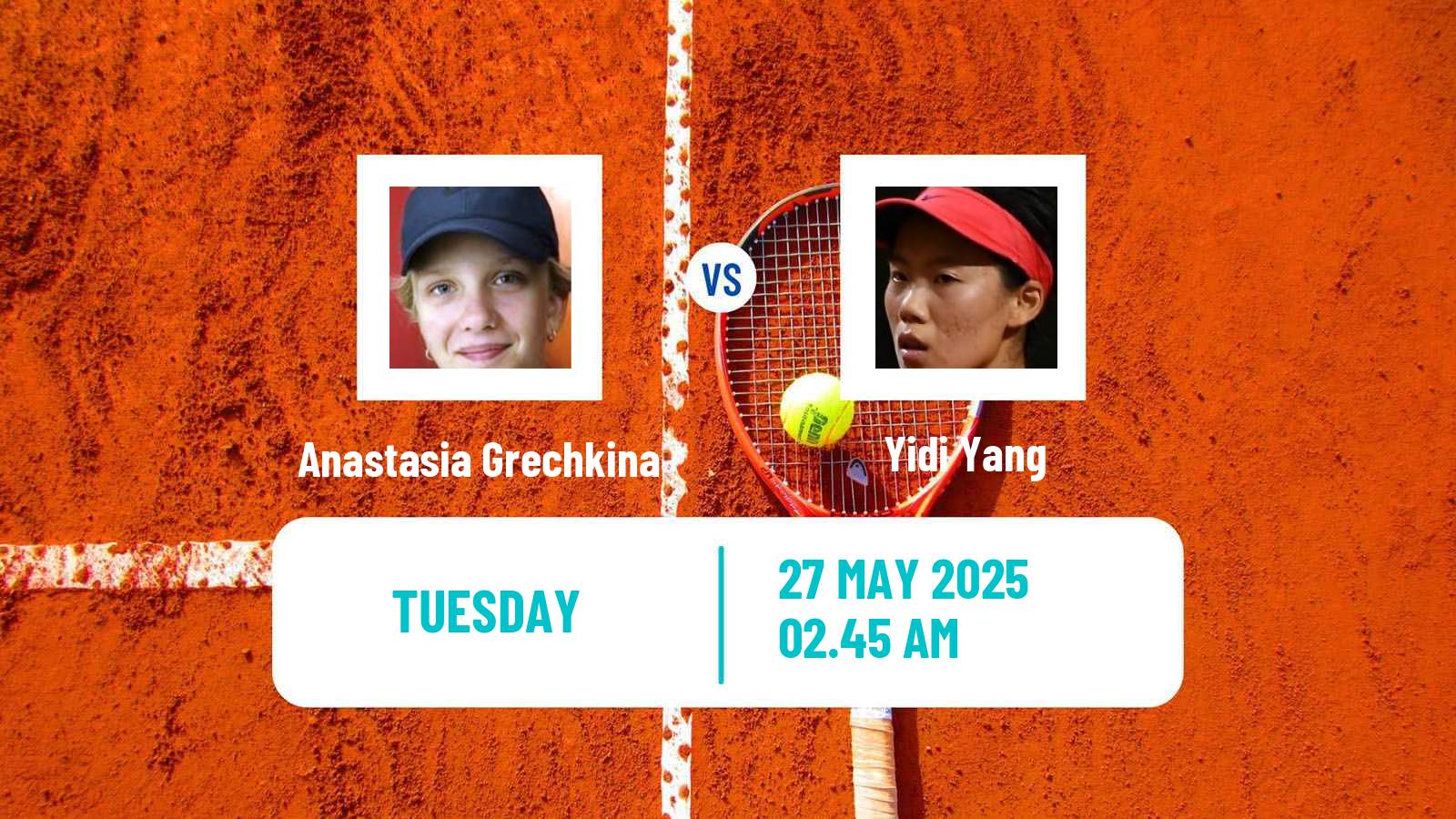 Tennis ITF W15 Maanshan 5 Women Anastasia Grechkina - Yidi Yang