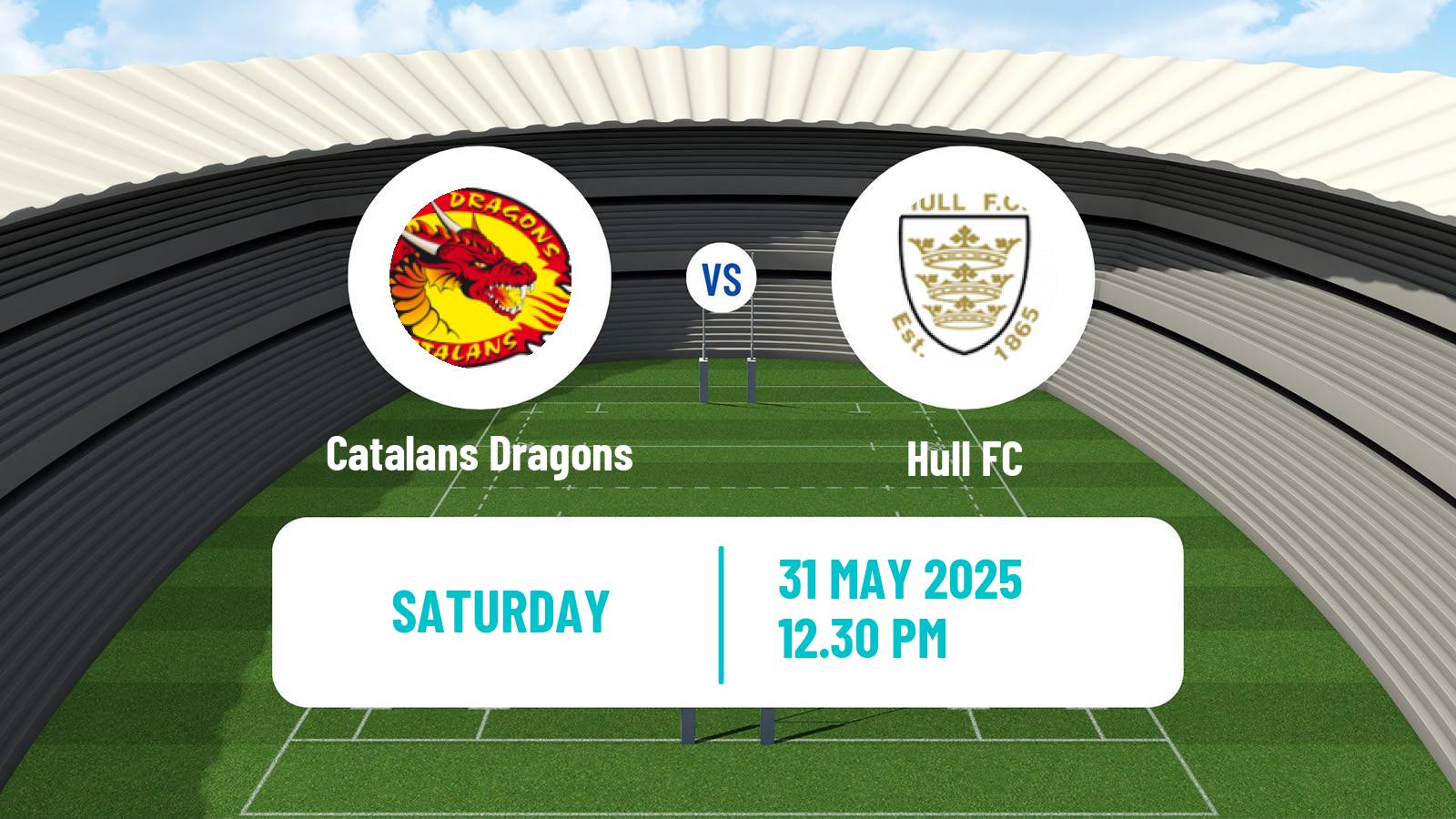 Rugby league Super League Rugby Catalans Dragons - Hull