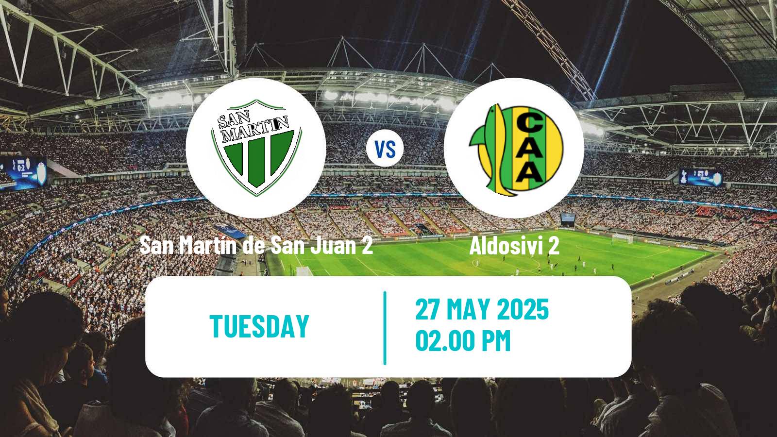 Soccer Argentinian Reserve League San Martín de San Juan 2 - Aldosivi 2