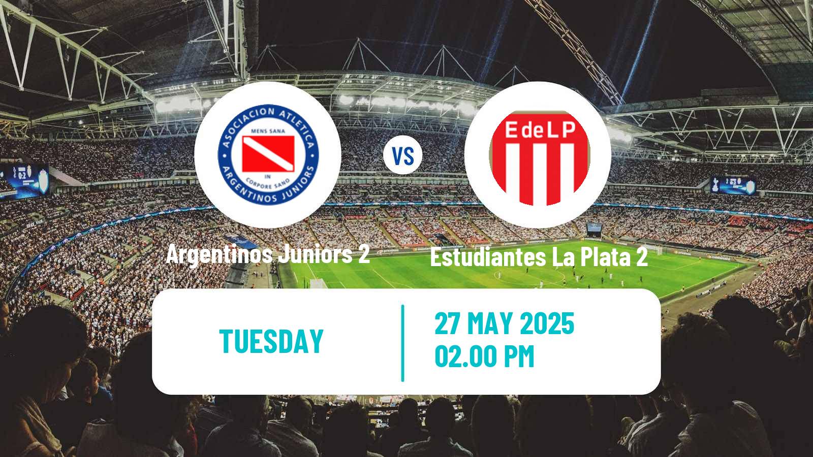 Soccer Argentinian Reserve League Argentinos Juniors 2 - Estudiantes La Plata 2