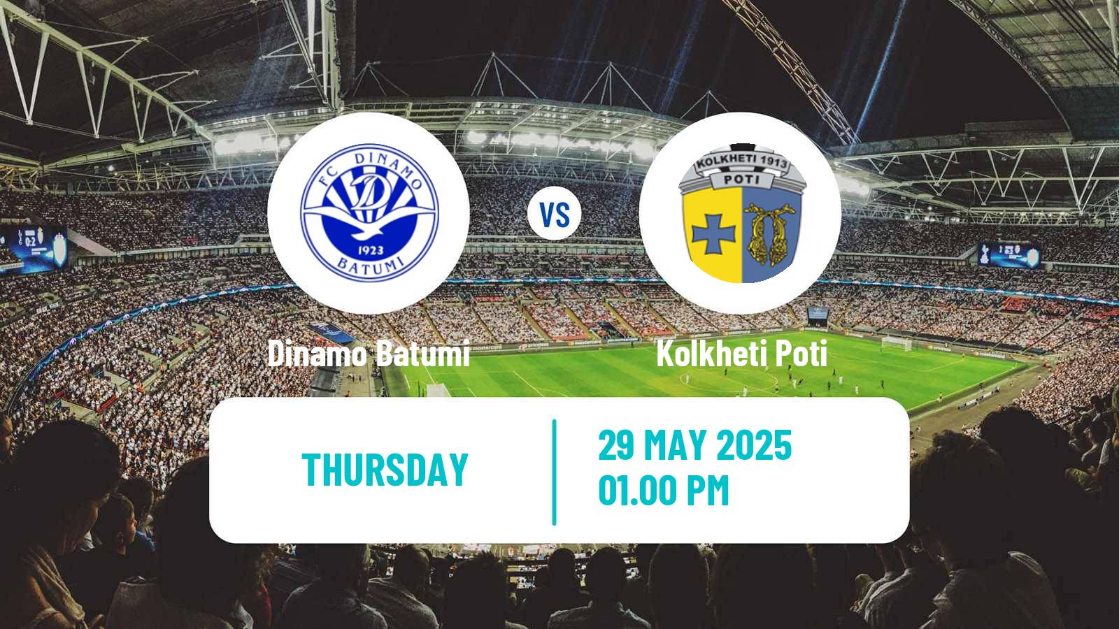 Soccer Georgian Erovnuli Liga Dinamo Batumi - Kolkheti Poti