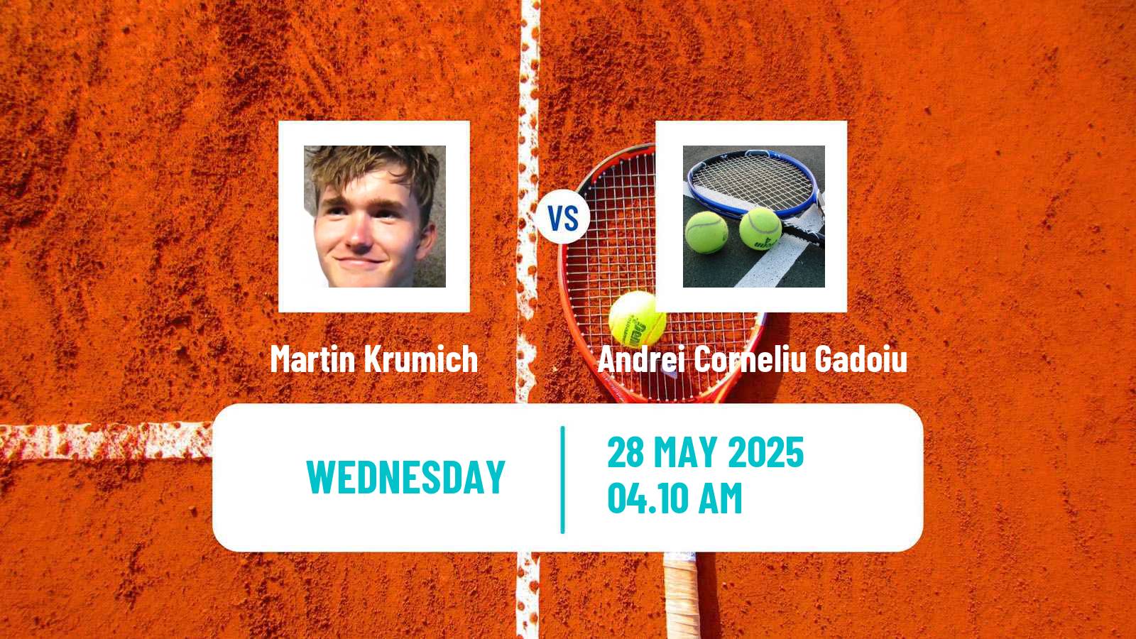 Tennis ITF M25 Satu Mare Men Martin Krumich - Andrei Corneliu Gadoiu