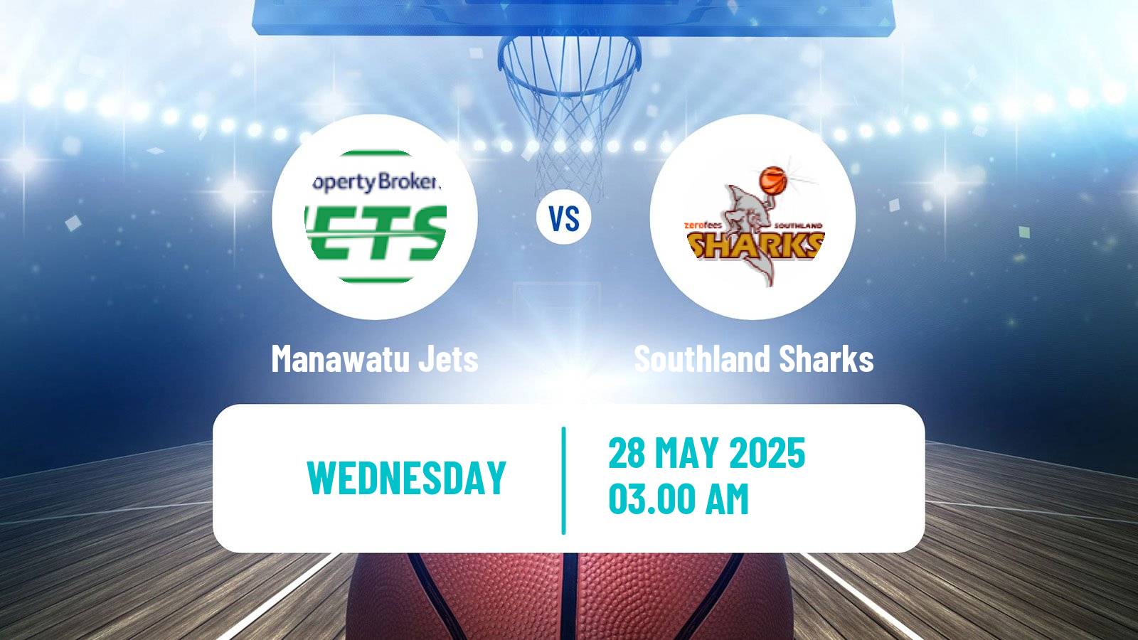 Basketball New Zealand NBL Manawatu Jets - Southland Sharks