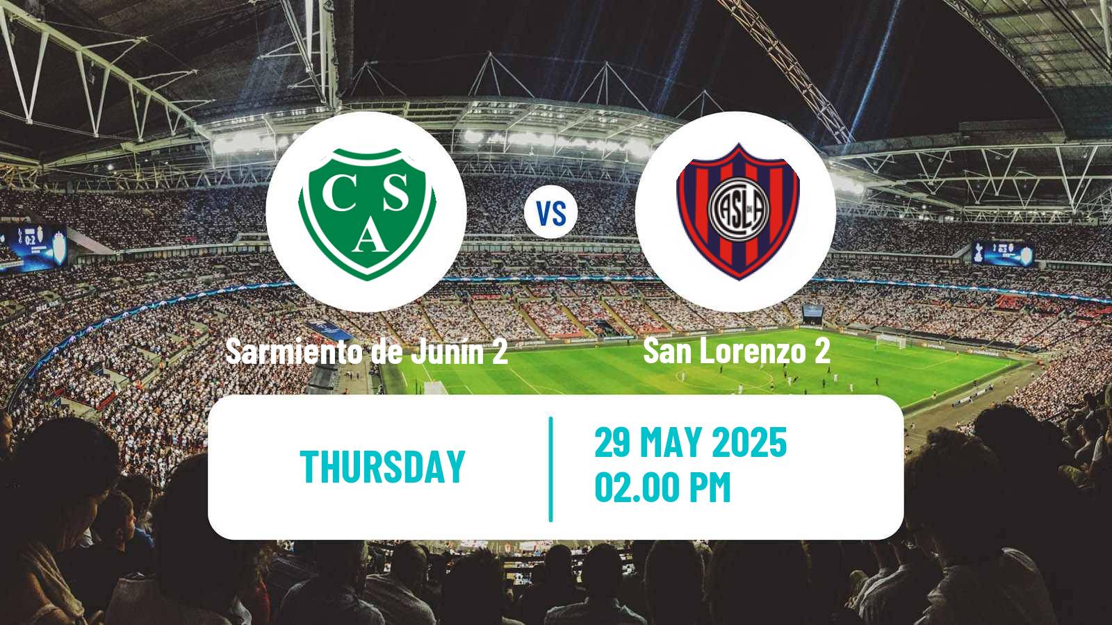 Football Argentinian Reserve League Sarmiento de Junín 2 - San Lorenzo 2