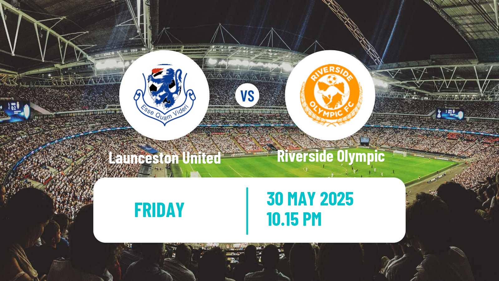 Soccer Australian NPL Tasmania Launceston United - Riverside Olympic