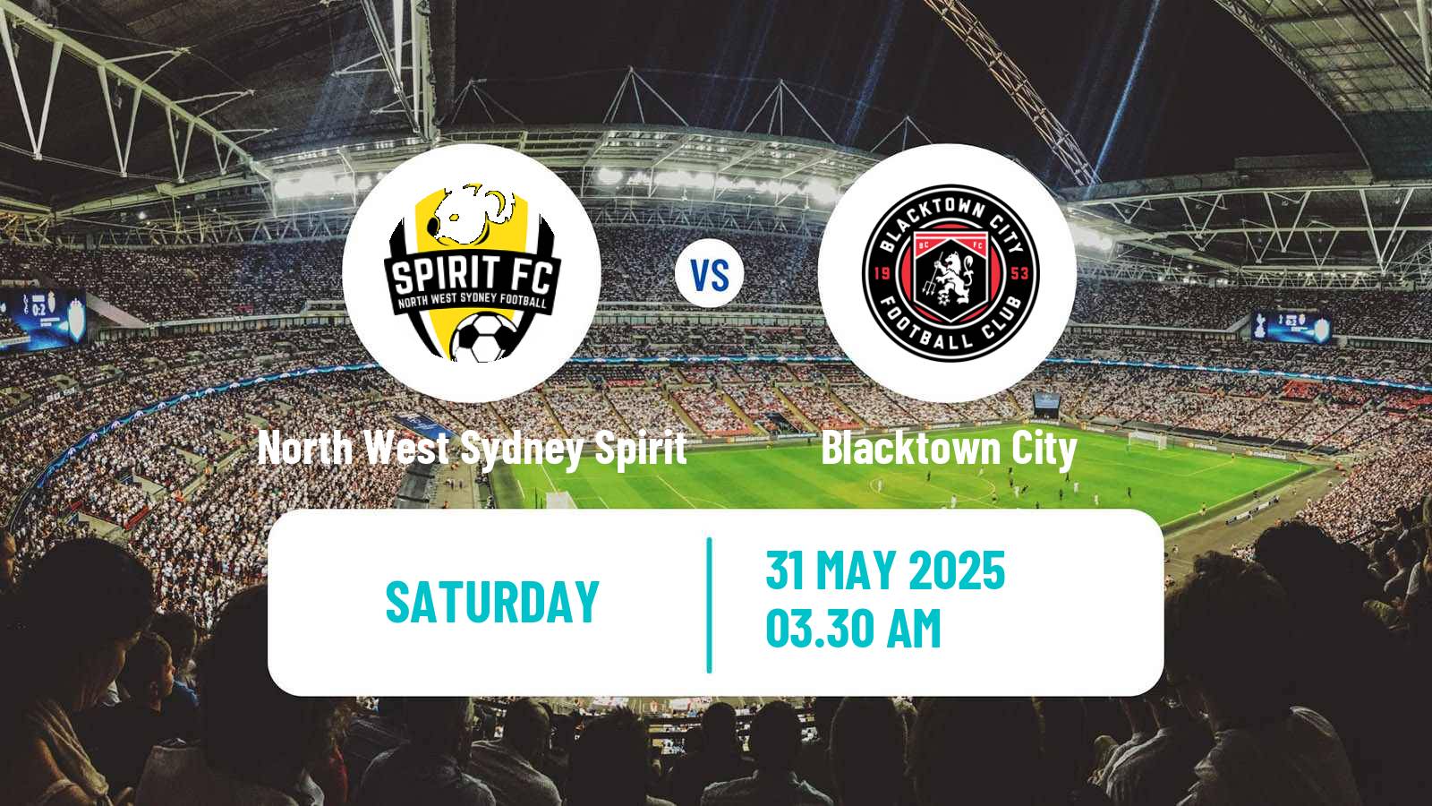Soccer Australian NPL NSW North West Sydney Spirit - Blacktown City