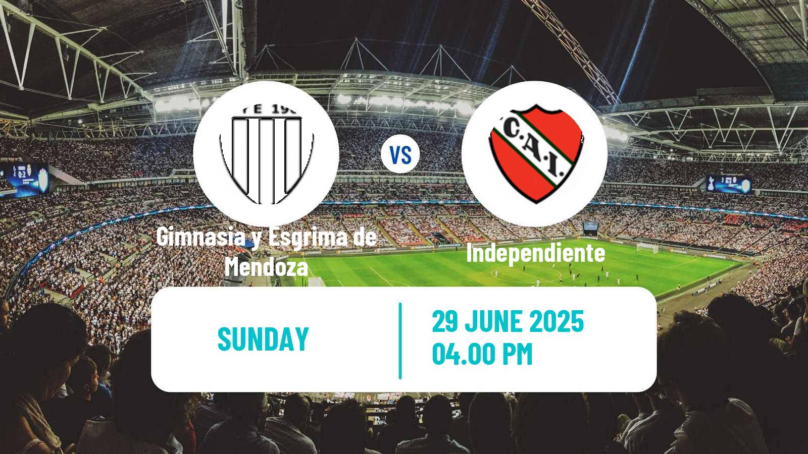 Soccer Copa Argentina Gimnasia y Esgrima de Mendoza - Independiente