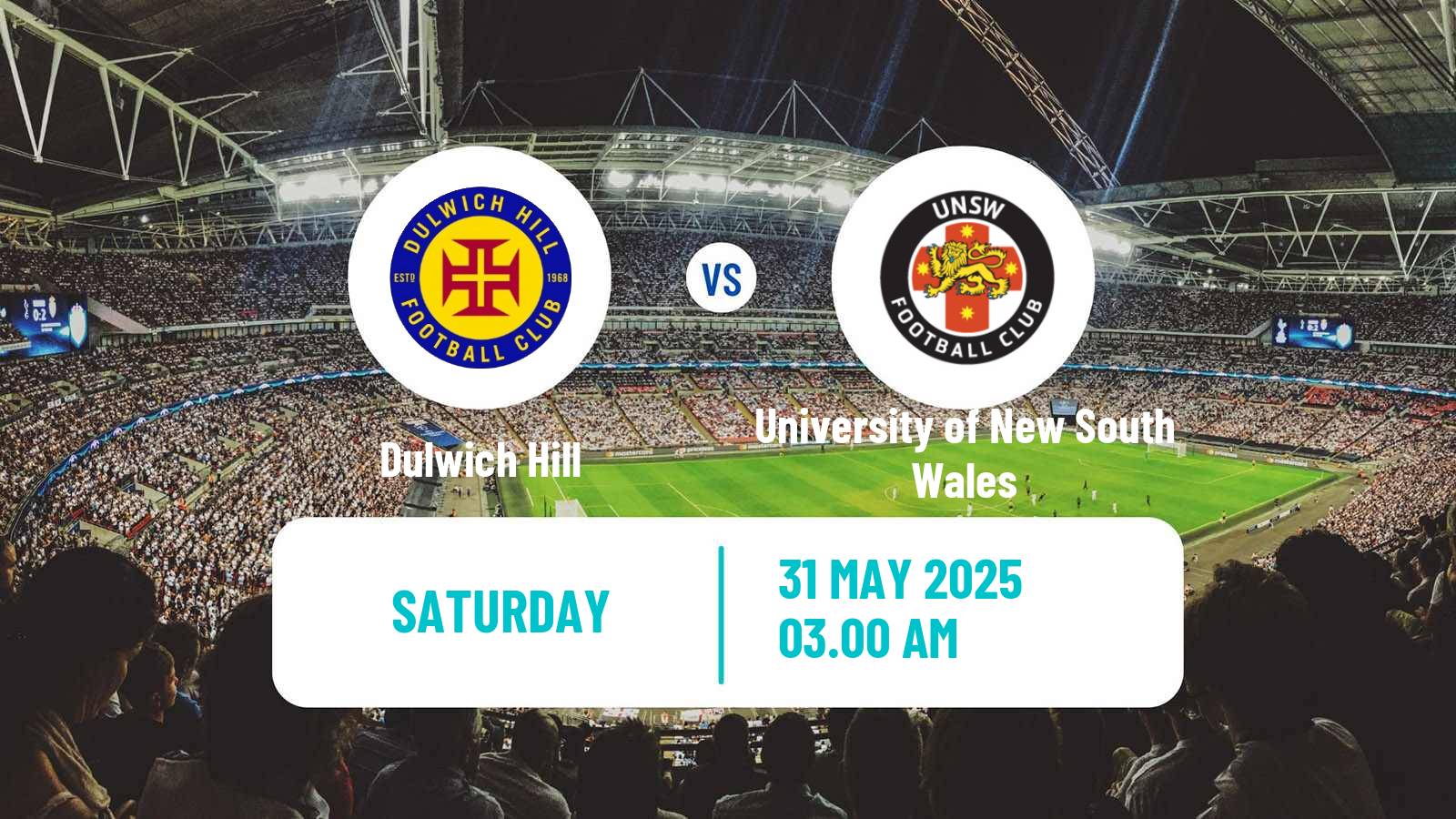 Football Australian NSW League One Dulwich Hill - University of New South Wales