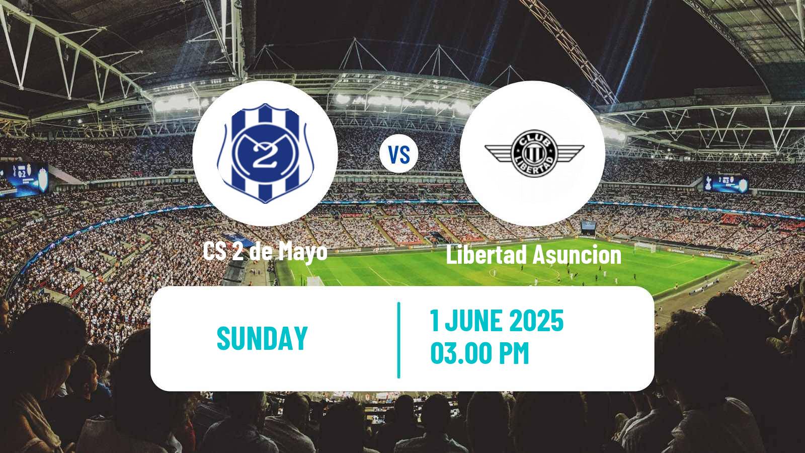 Soccer Paraguayan Primera Division 2 de Mayo - Libertad Asuncion