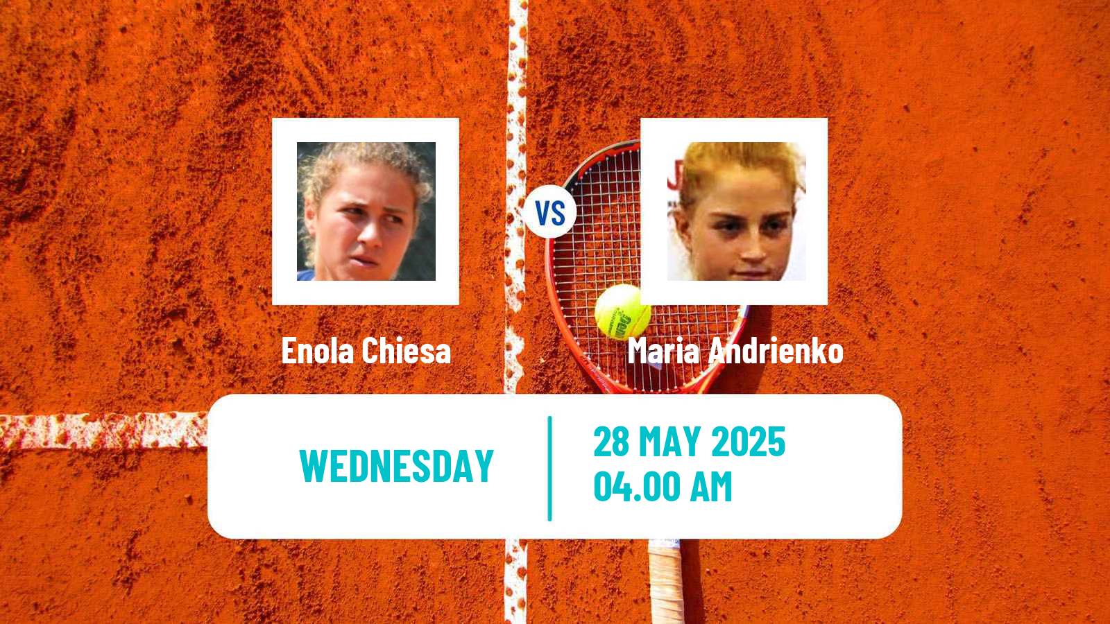 Tennis ITF W15 Castellon Vall D Uxo Women Enola Chiesa - Maria Andrienko