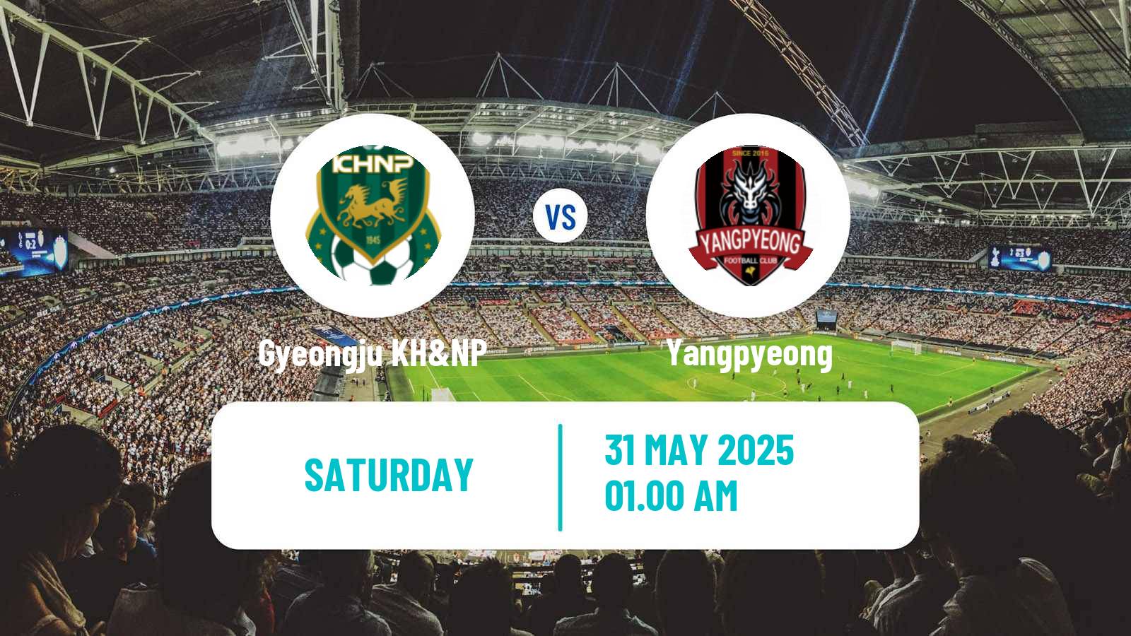 Soccer South Korean K3 League Gyeongju KH&NP - Yangpyeong
