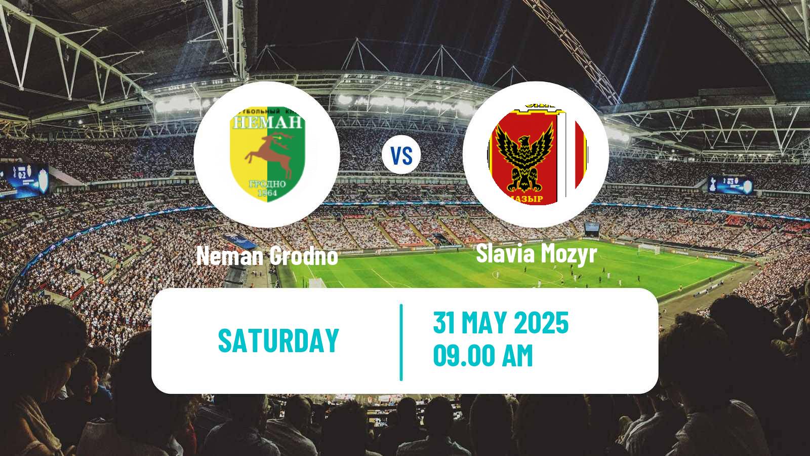 Soccer Belarusian Vysshaya Liga Neman Grodno - Slavia Mozyr