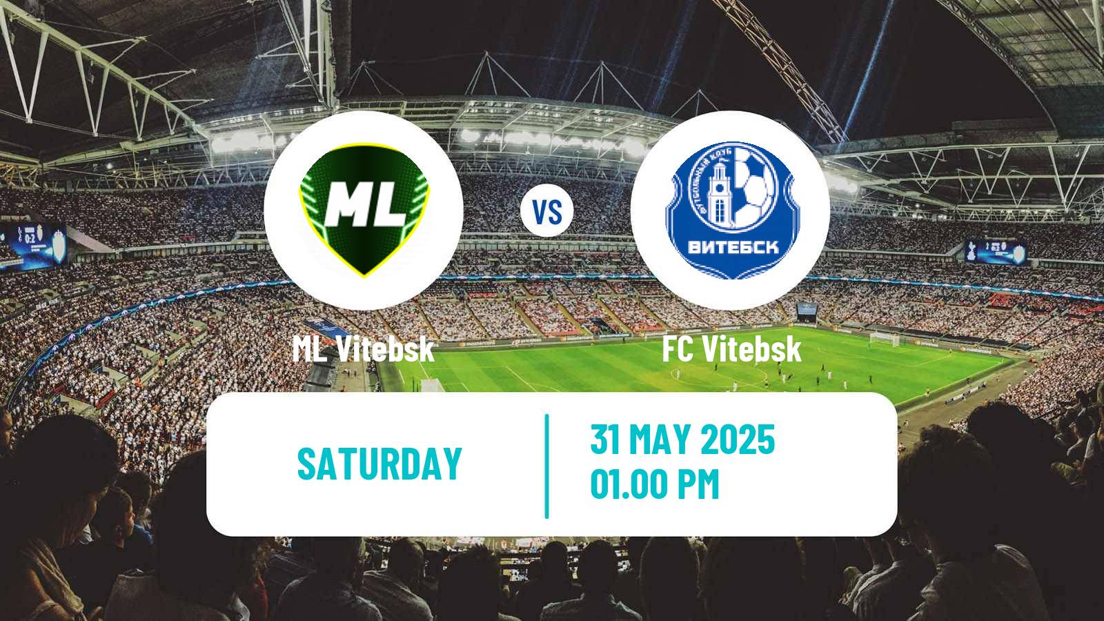 Soccer Belarusian Vysshaya Liga ML Vitebsk - Vitebsk