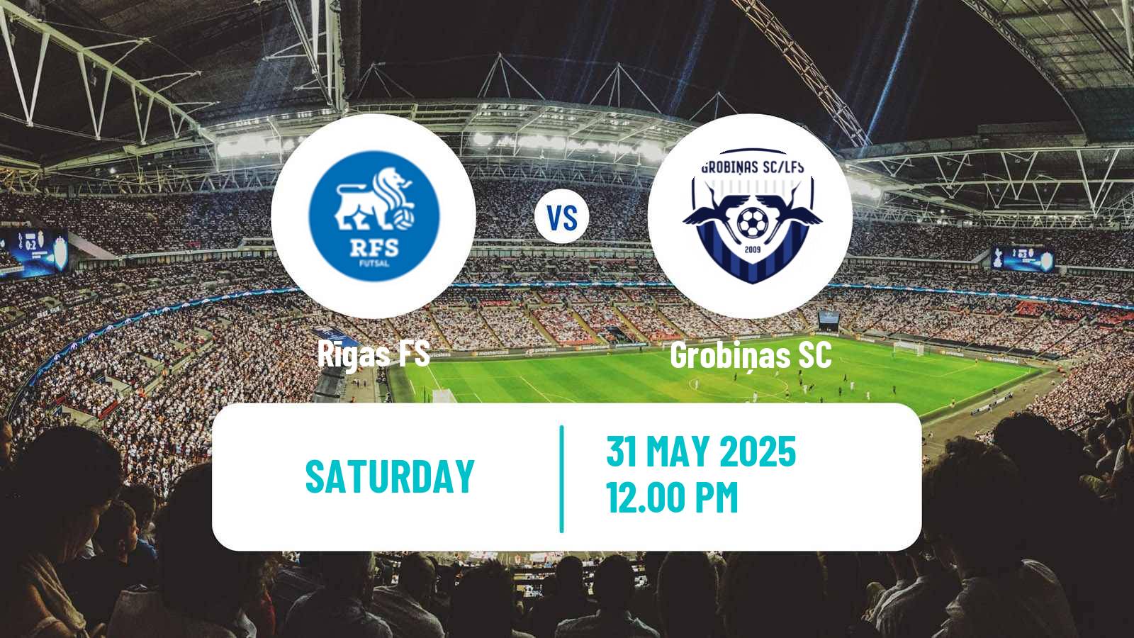 Football Latvian Virsliga RFS - Grobiņa