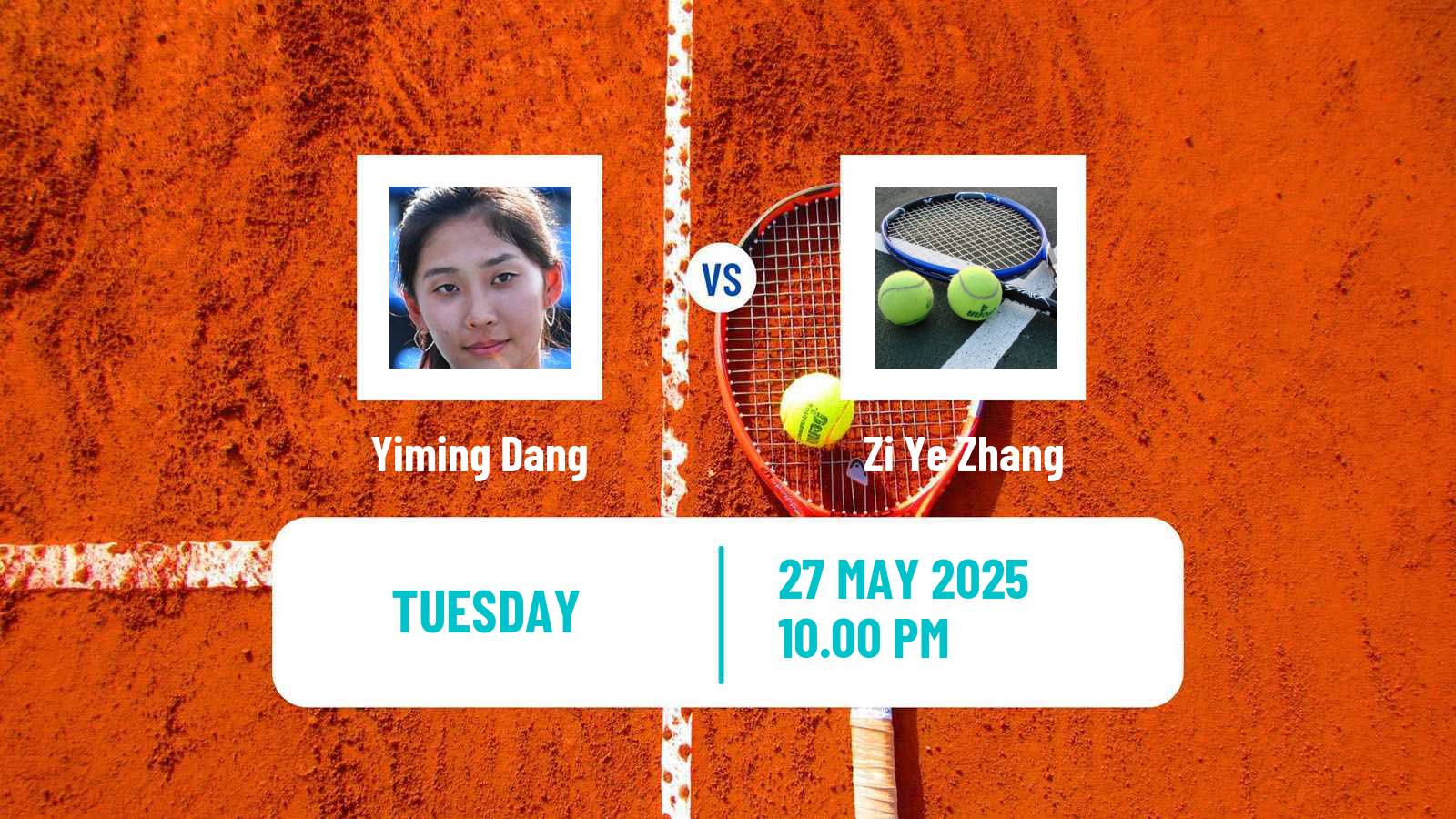 Tennis ITF W15 Maanshan 5 Women Yiming Dang - Zi Ye Zhang