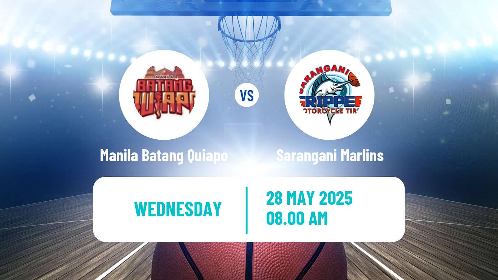 Basketball Philippines MBPL  Manila Batang Quiapo - Sarangani Marlins