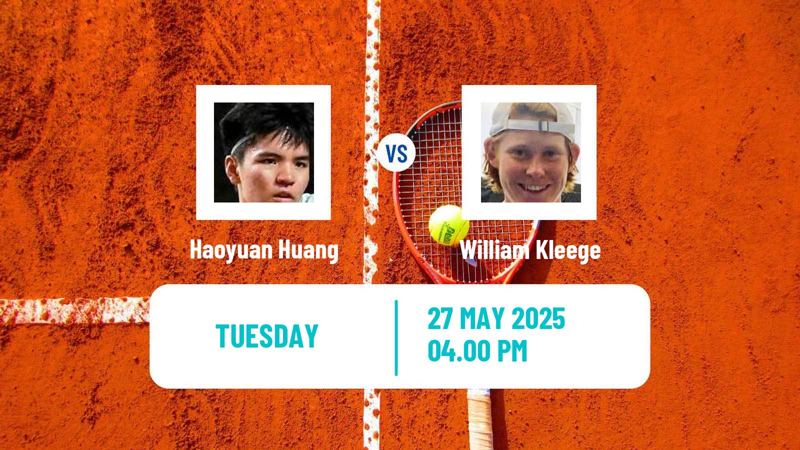 Tennis ITF M15 San Diego Ca Men Haoyuan Huang - William Kleege