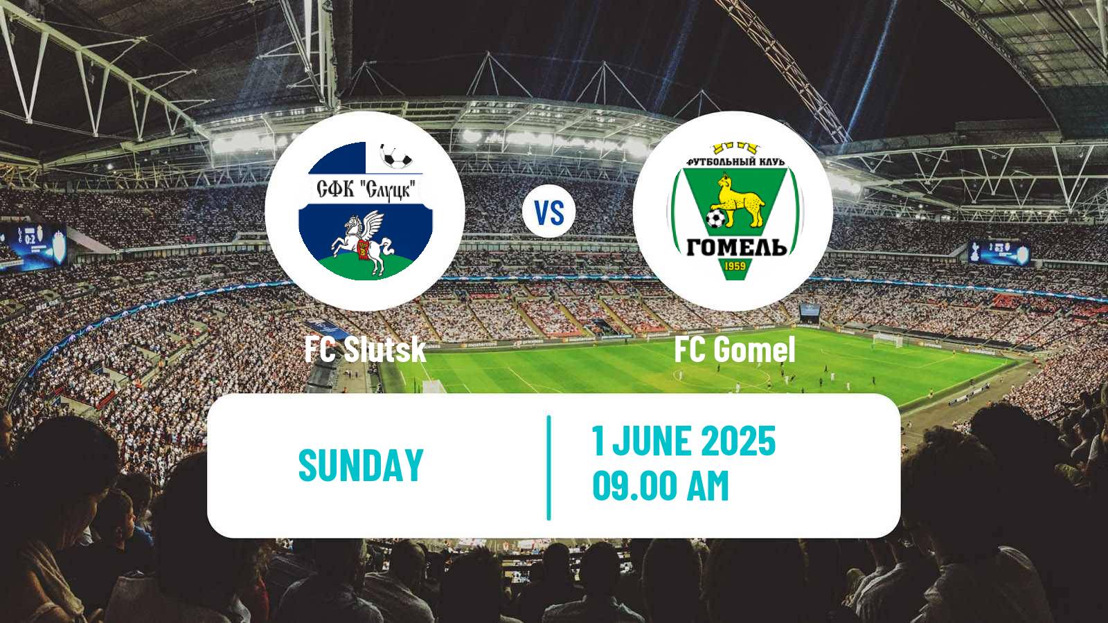 Soccer Belarusian Vysshaya Liga Slutsk - Gomel