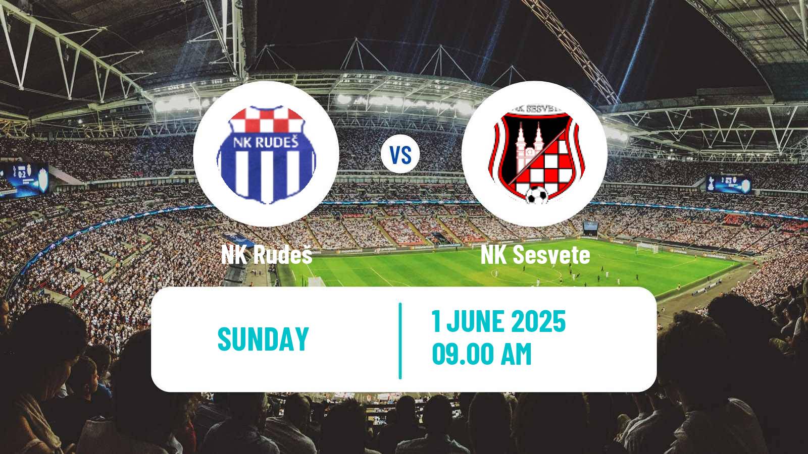 Soccer Croatian Prva NL Rudeš - Sesvete