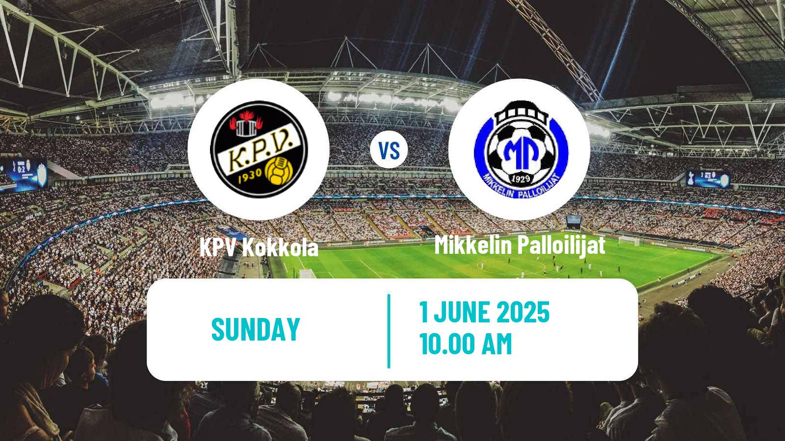 Soccer Finnish Ykkonen KPV Kokkola - Mikkelin Palloilijat