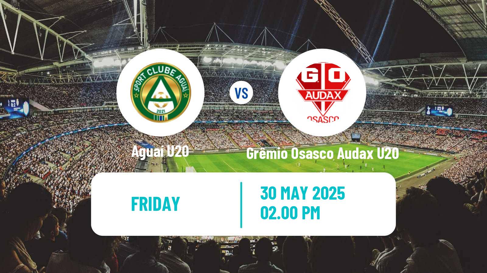Soccer Brazilian Paulista U20 Aguaí U20 - Grêmio Osasco Audax U20