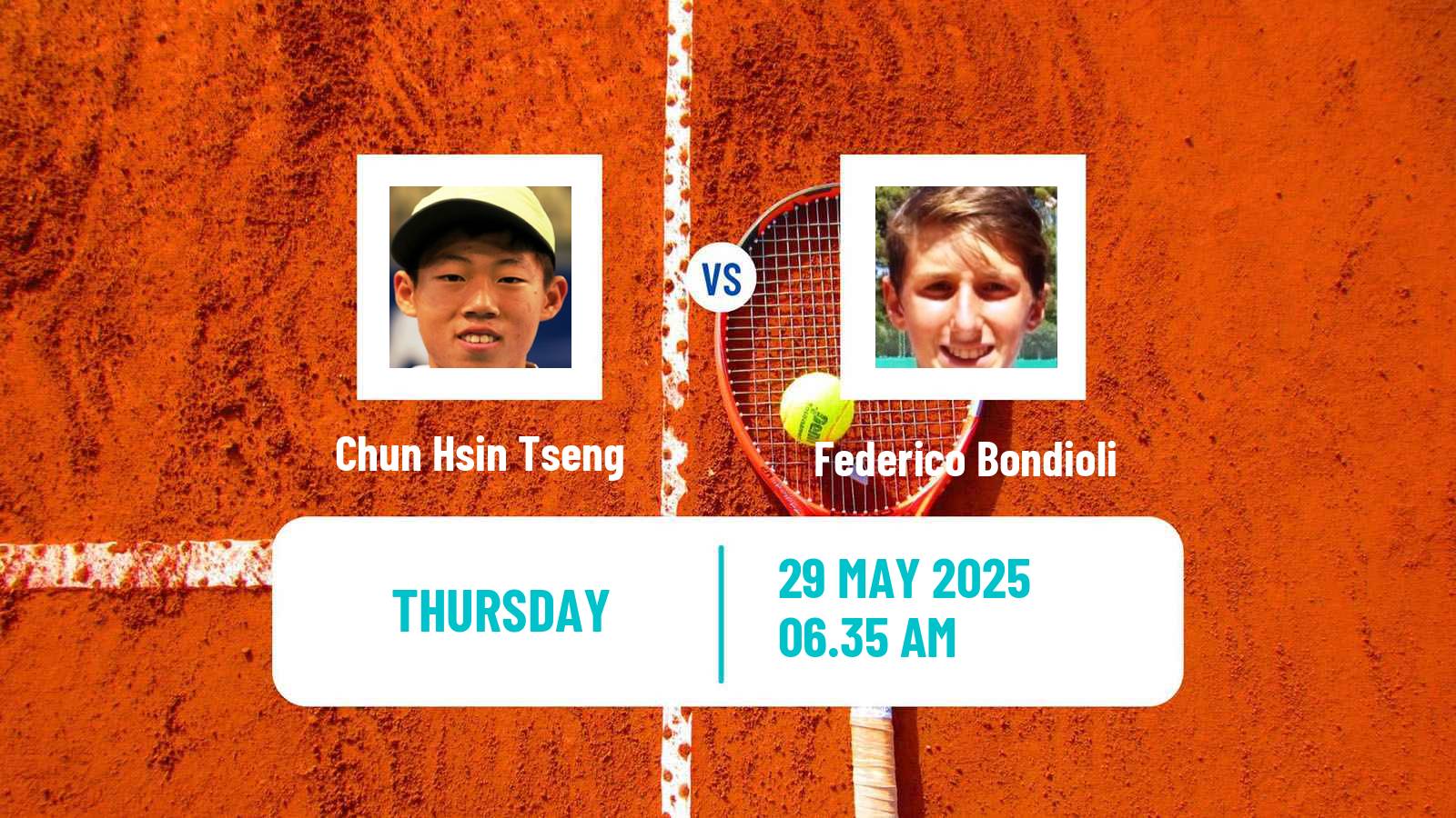 Tennis Vicenza Challenger Men Chun Hsin Tseng - Federico Bondioli
