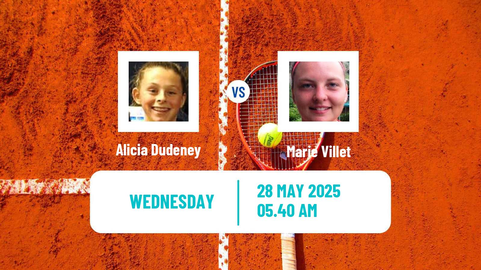 Tennis ITF W15 Monastir 21 Women Alicia Dudeney - Marie Villet