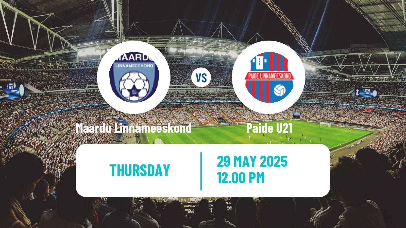 Soccer Estonian Esiliiga B Maardu Linnameeskond - Paide U21