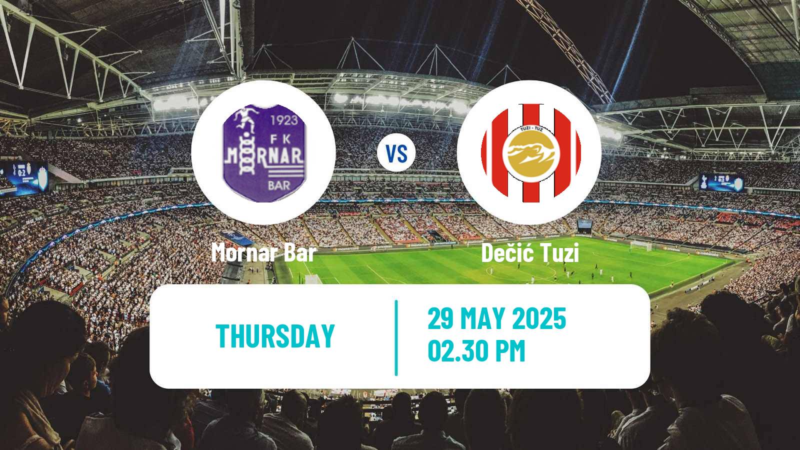 Soccer Montenegrin Cup Mornar Bar - Dečić Tuzi