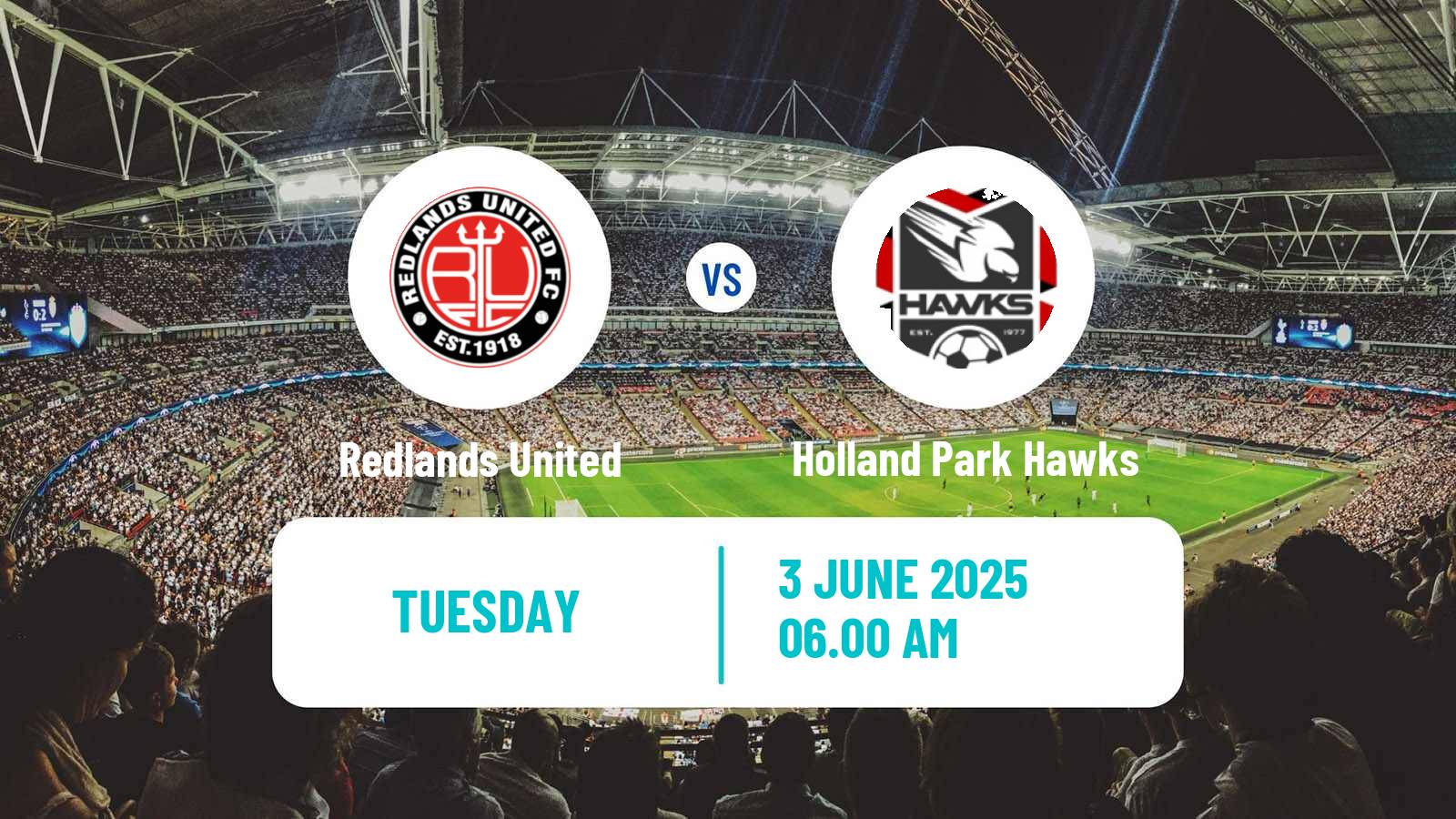 Soccer Australian Queensland Premier League Redlands United - Holland Park Hawks