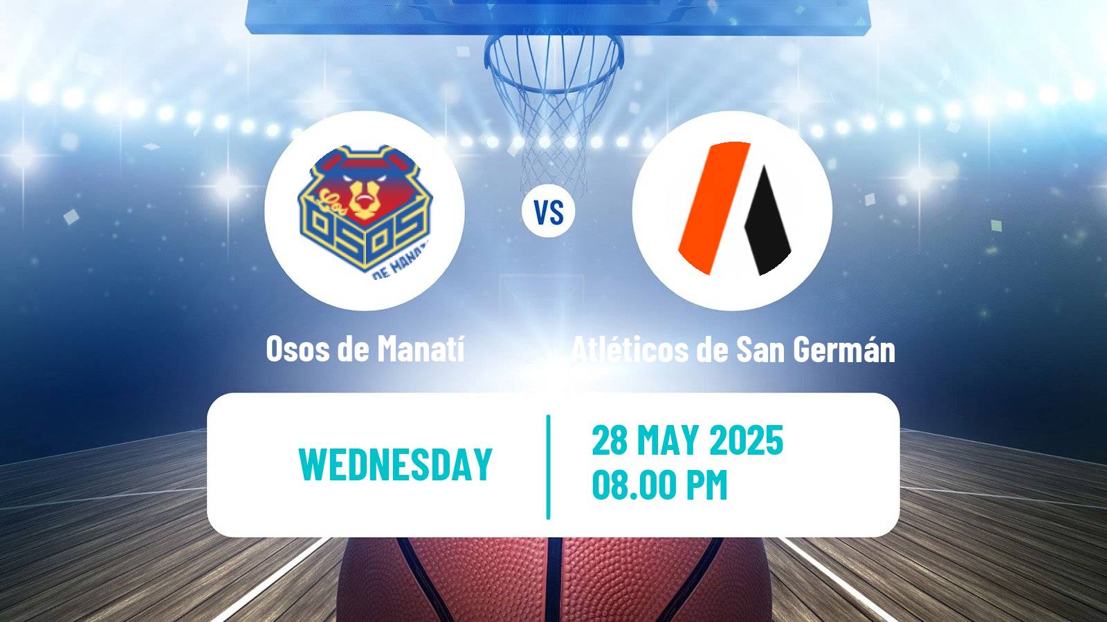 Basketball Puerto Rican BSN Osos de Manatí - Atléticos de San Germán