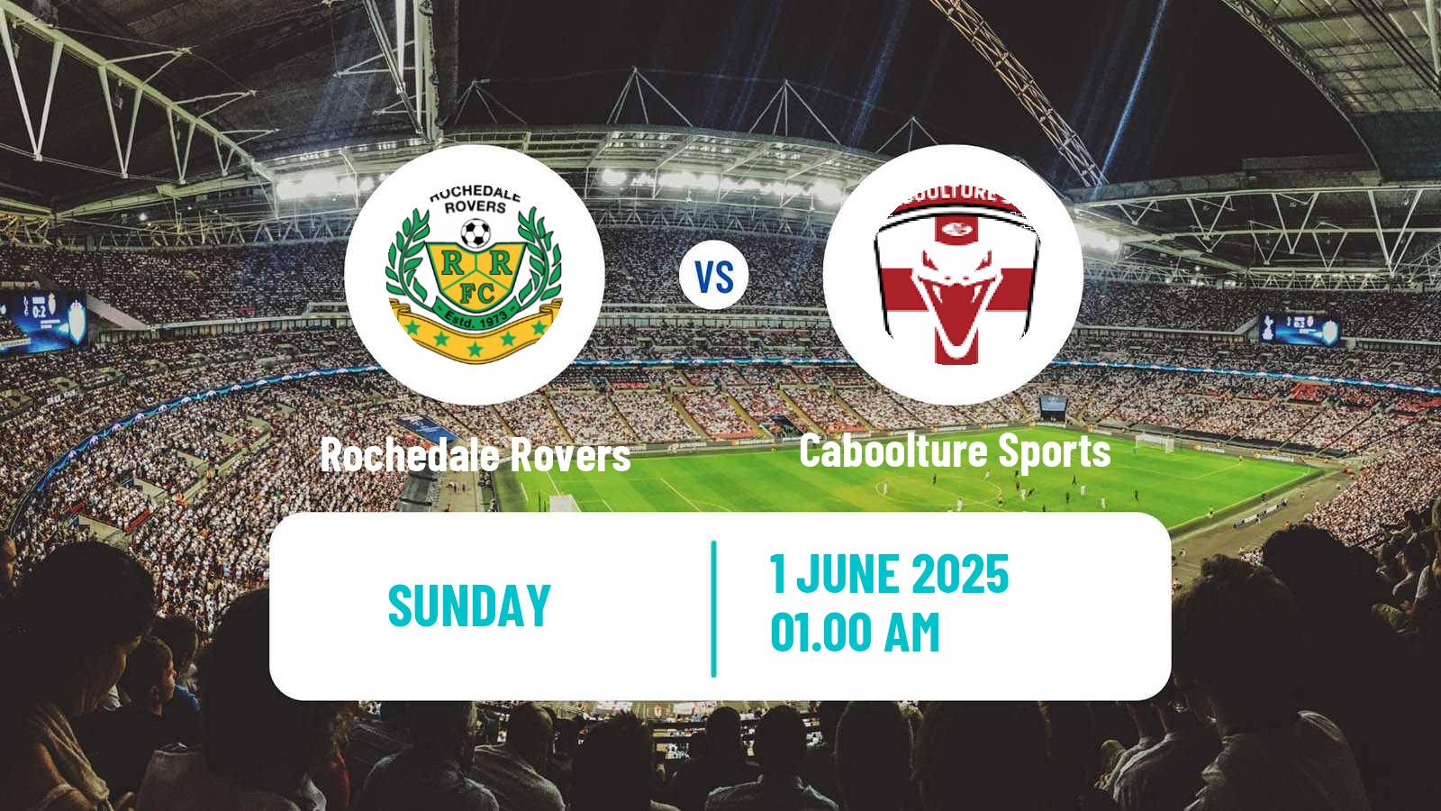 Soccer Australian Queensland Premier League Rochedale Rovers - Caboolture Sports