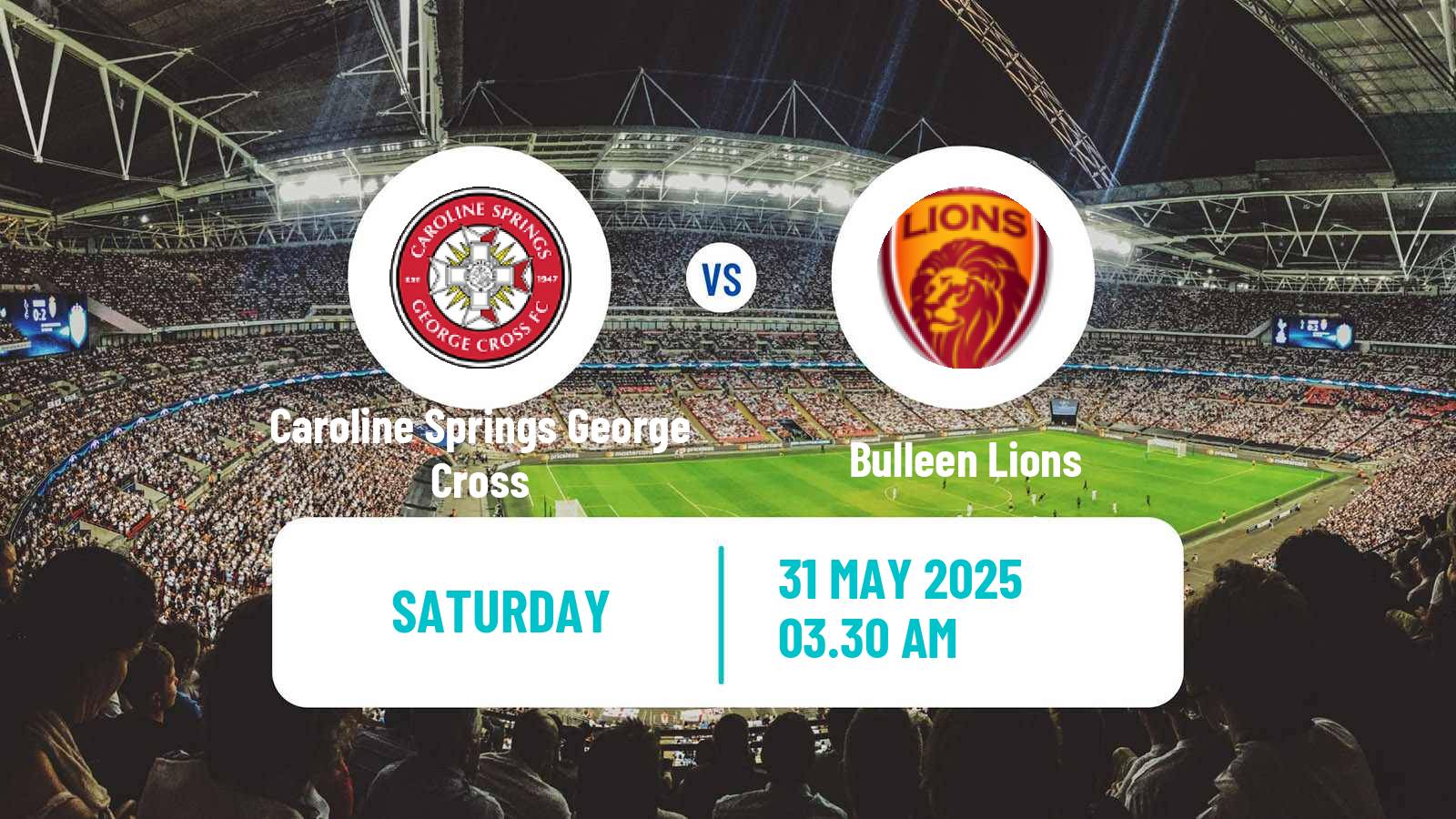 Soccer Australian Victoria Premier League Caroline Springs George Cross - Bulleen Lions